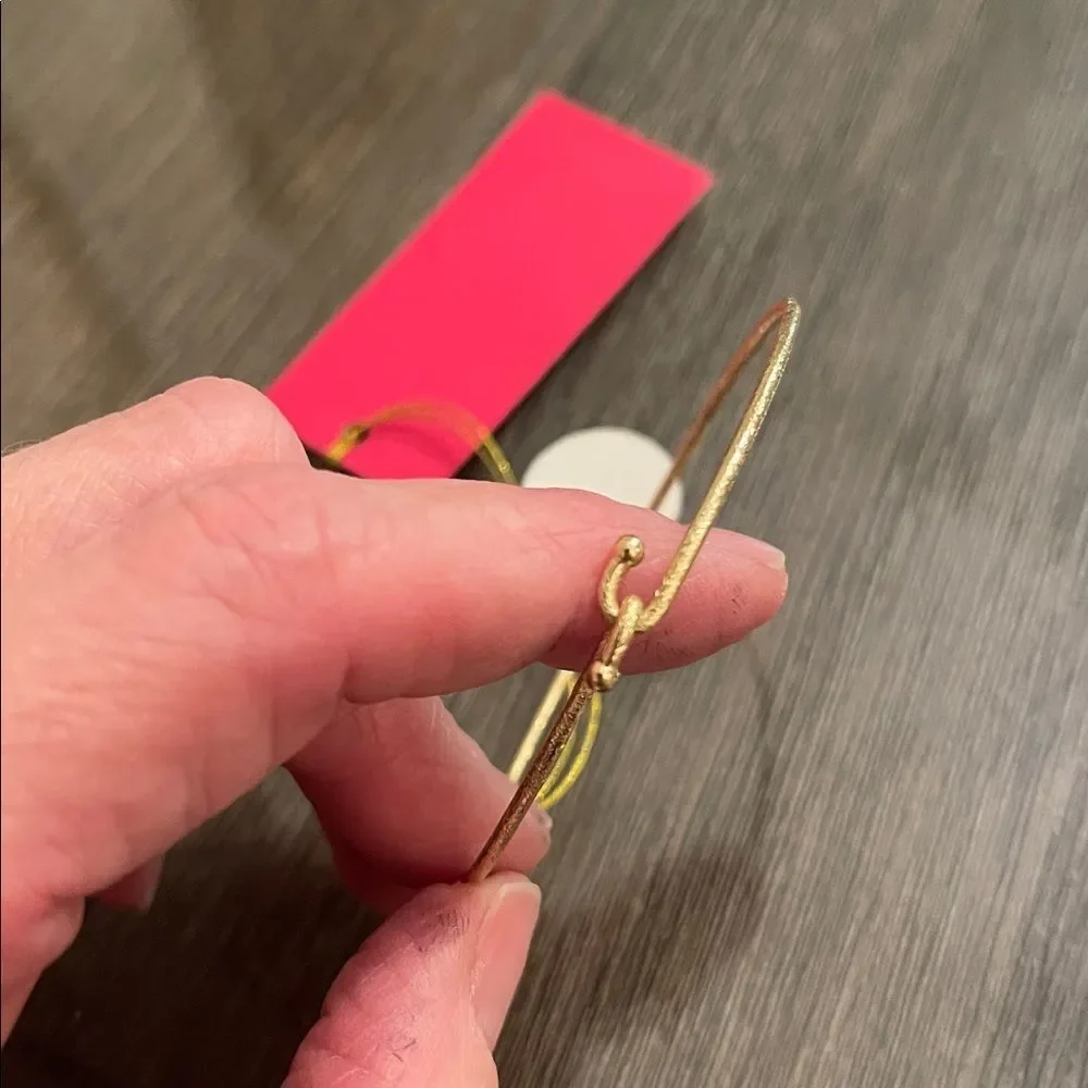 Moon & Lola Gold Bracelet with White Disc with Red Heart Details Valentine’s Day